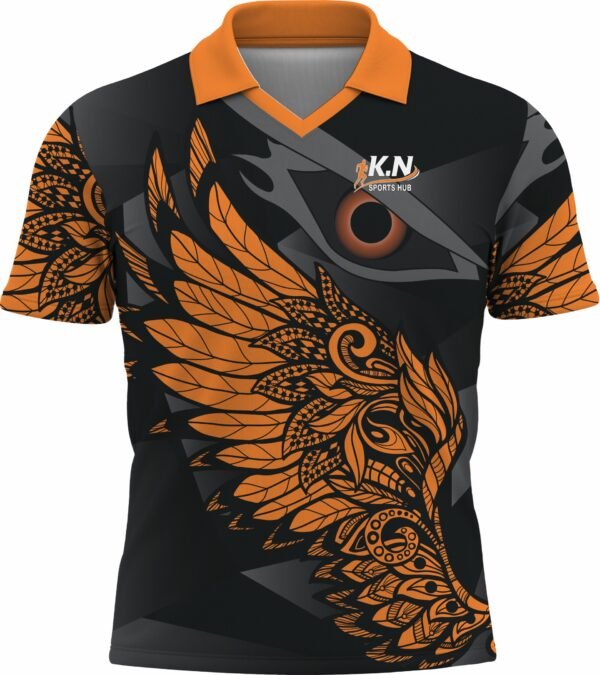 Black with Design Eagle & Orange C-10