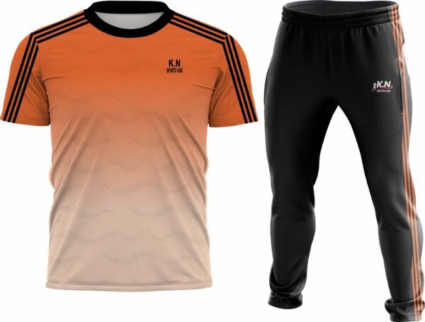 Orange & off white 3-Stripes Tracksuit C-6